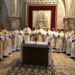 Podczas Mszy św. w Wieczerniku w czasie Świętego Triduum Paschalnego 2022 r.